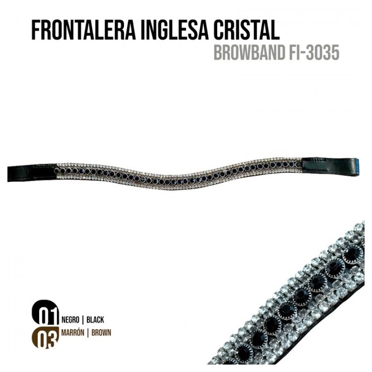 FRONTALERA INGLESA CRISTAL