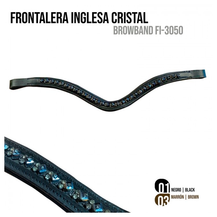 FRONTALERA INGLESA CRISTAL