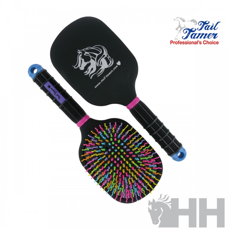 CEPILLO PROFESSIONAL'S CHOICE TAIL TAMER PARA CRINES Y COLA RAINBOW PLANO