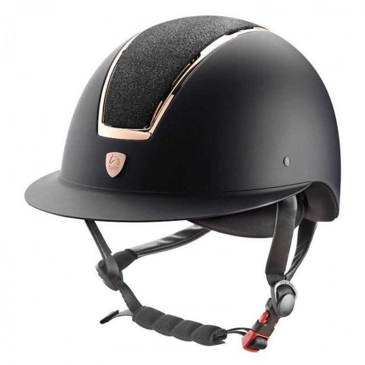 CASCO TATTINI VISERA ANCHA CON PERFILES ORO ROSA