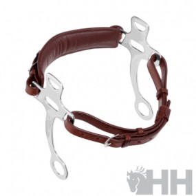 Bocado Sprenger Basic Hackamore Acero Inoxidable HS Muserola/Cadenilla Cuero