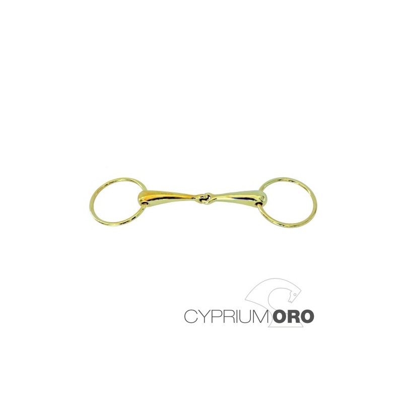 FILETE SEFTON CYPRIUM ORO ANILLA EMBOCADURA MACIZA GROSOR 18 MM