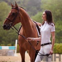 POLO CONCURSO ARIAT APTOS VENT MANGA CORTA NIÑA