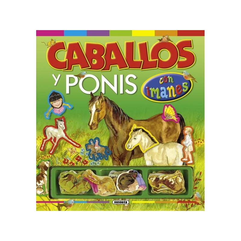 LIBRO CABALLOS Y PONIS CON IMANES