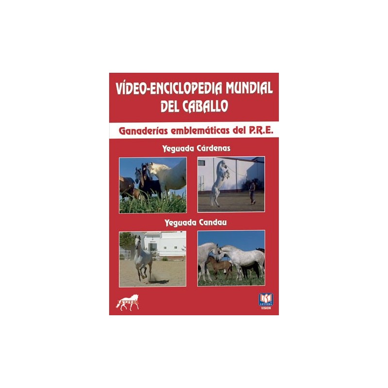 DVD VÍDEO-ENCICLOPEDIA MUNDIAL DEL CABALLO YEGUADA CÁRDENAS-YEGUADA CANDAU