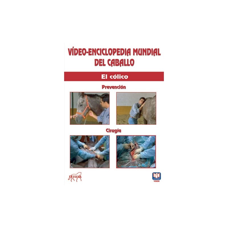 DVD VÍDEO-ENCICLOPEDIA MUNDIAL DEL CABALLO EL CÓLICO. PREVENCIÓN. CIRUGÍA