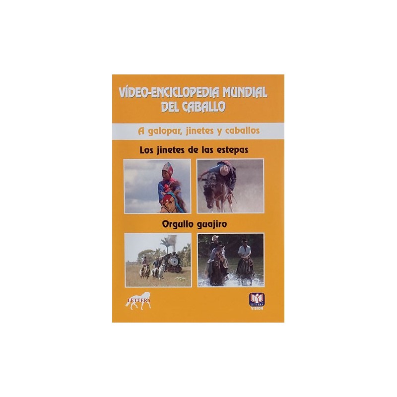 DVD VÍDEO-ENCICLOPEDIA MUNDIAL DEL CABALLO. A GALOPAR, JINETES Y CABALLOS. LOS JINETES DE LAS ESTEPA