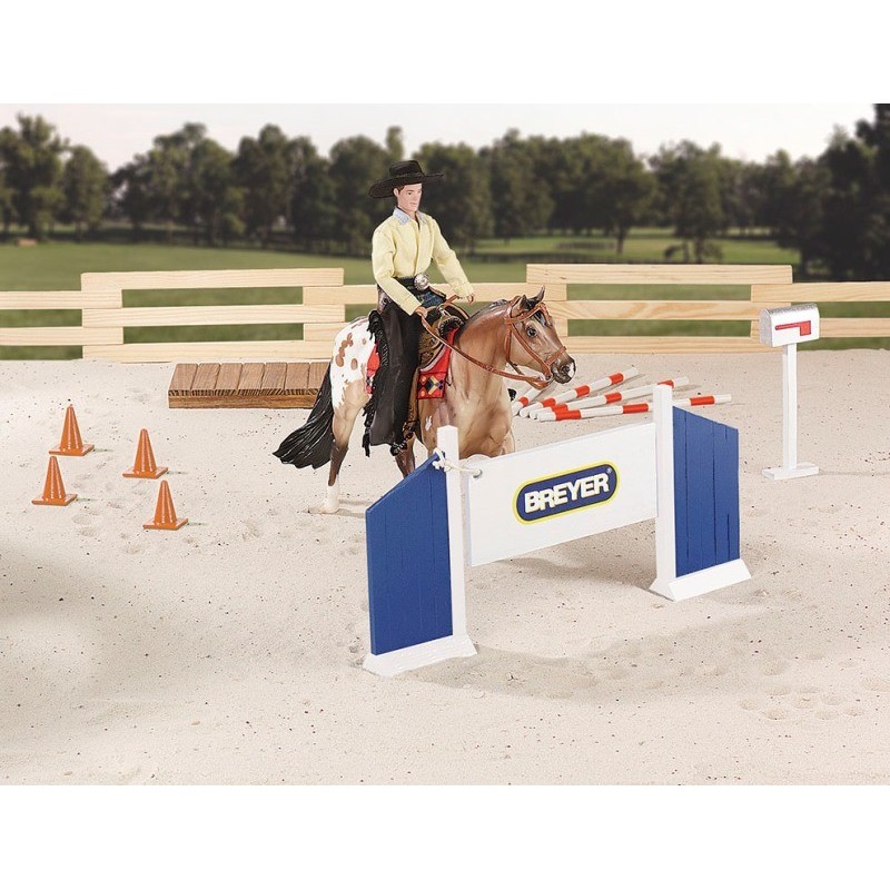 BREYER 1382 - TRAIL CLASS SET (CONJUNTO OBSTACULOS TRAIL) - Colección TRADITIONAL