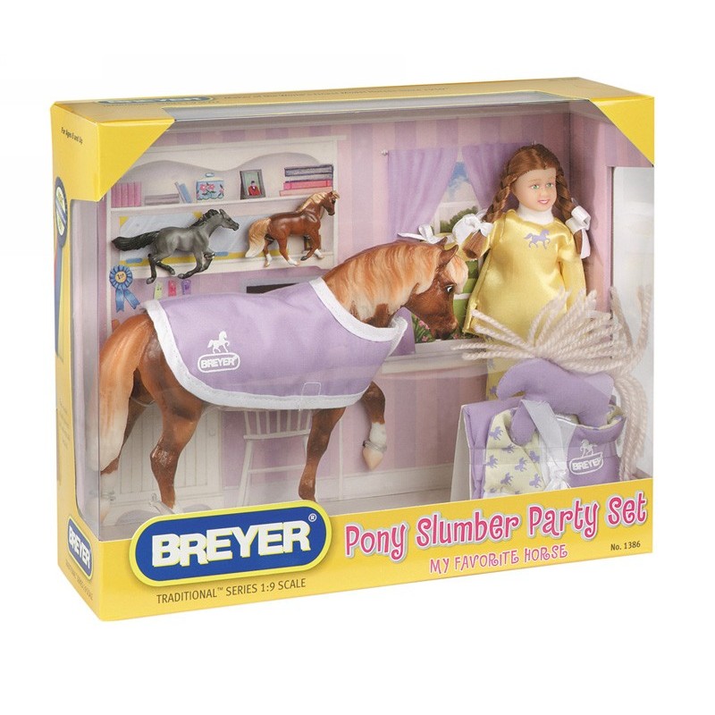 BREYER 1386 - PONY SLUMBER PARTY SET - Colección MY FAVORITE HORSE